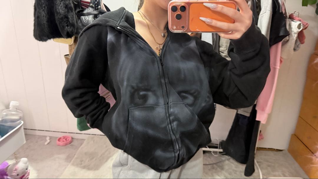 あ*様 original airbrush Hoodie