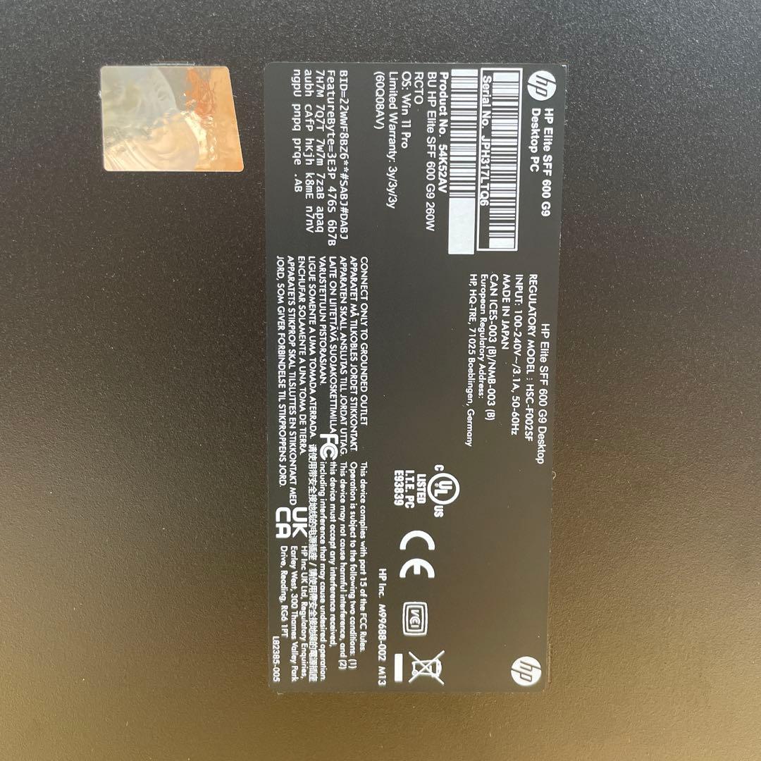 HP スリムPC corei5 12世代16GB 256GB office付