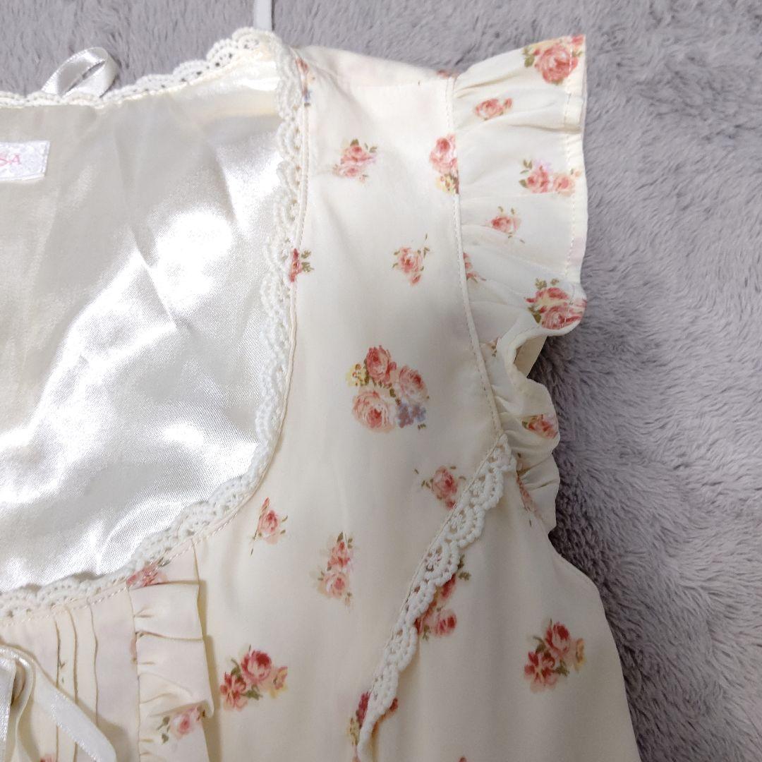 LIZ LISA フラワープリント ノースリーブワンピース