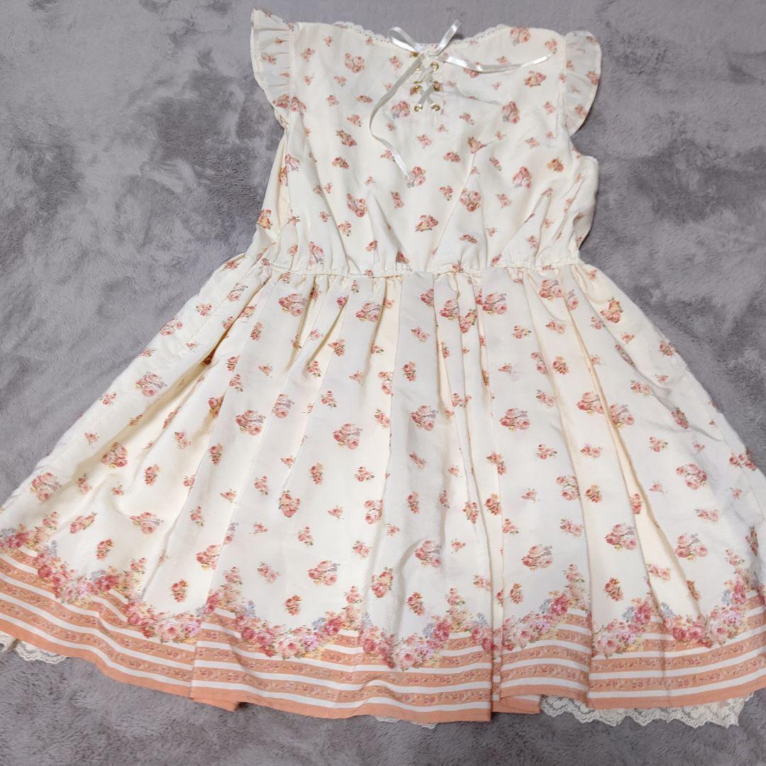 LIZ LISA フラワープリント ノースリーブワンピース