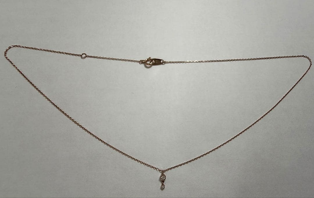 【ete】K10MPG ダイヤモンド ネックレス ミストピンク ゴールドピンク