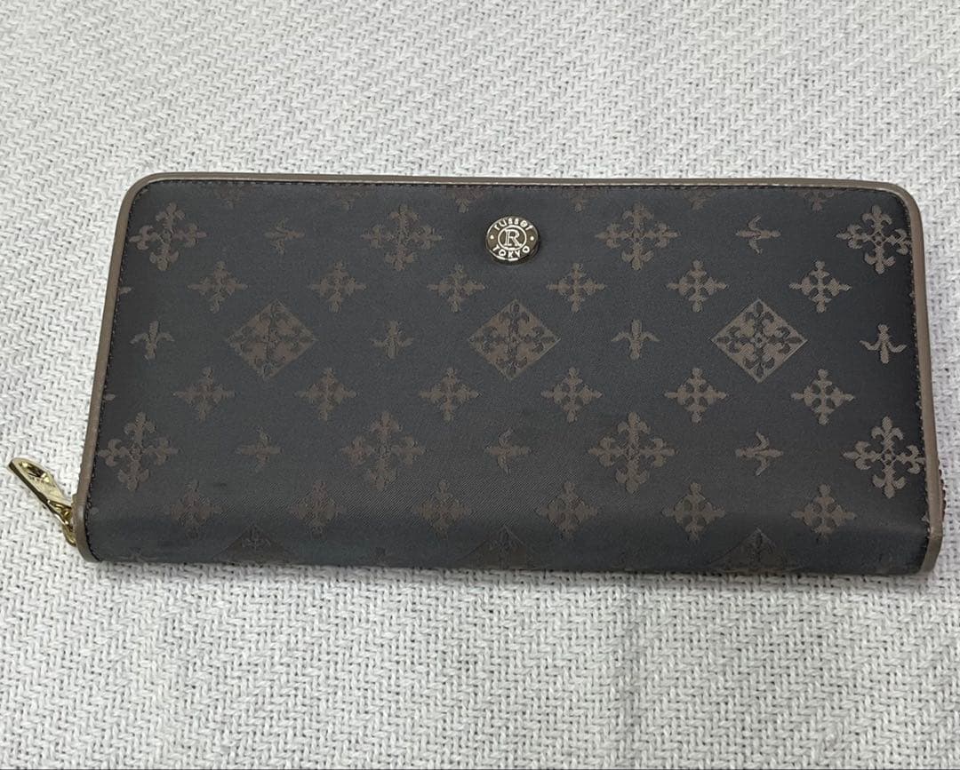 極美品✨ russet 長財布 ラウンドジップウォレット グレーピンク
