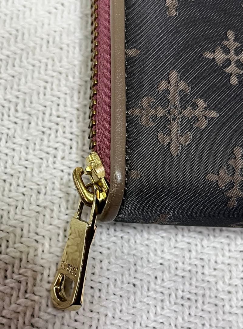 極美品✨ russet 長財布 ラウンドジップウォレット グレーピンク