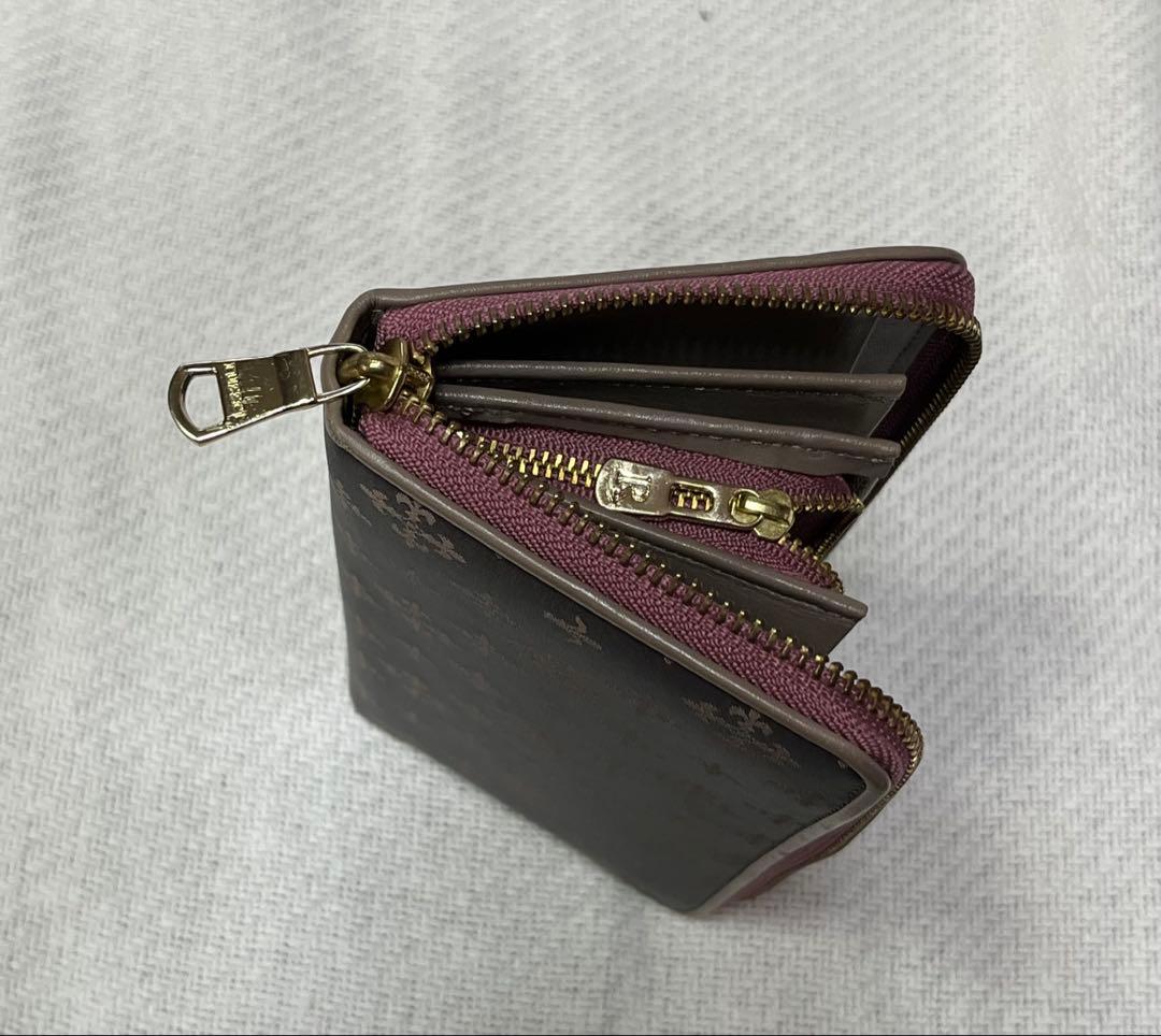 極美品✨ russet 長財布 ラウンドジップウォレット グレーピンク