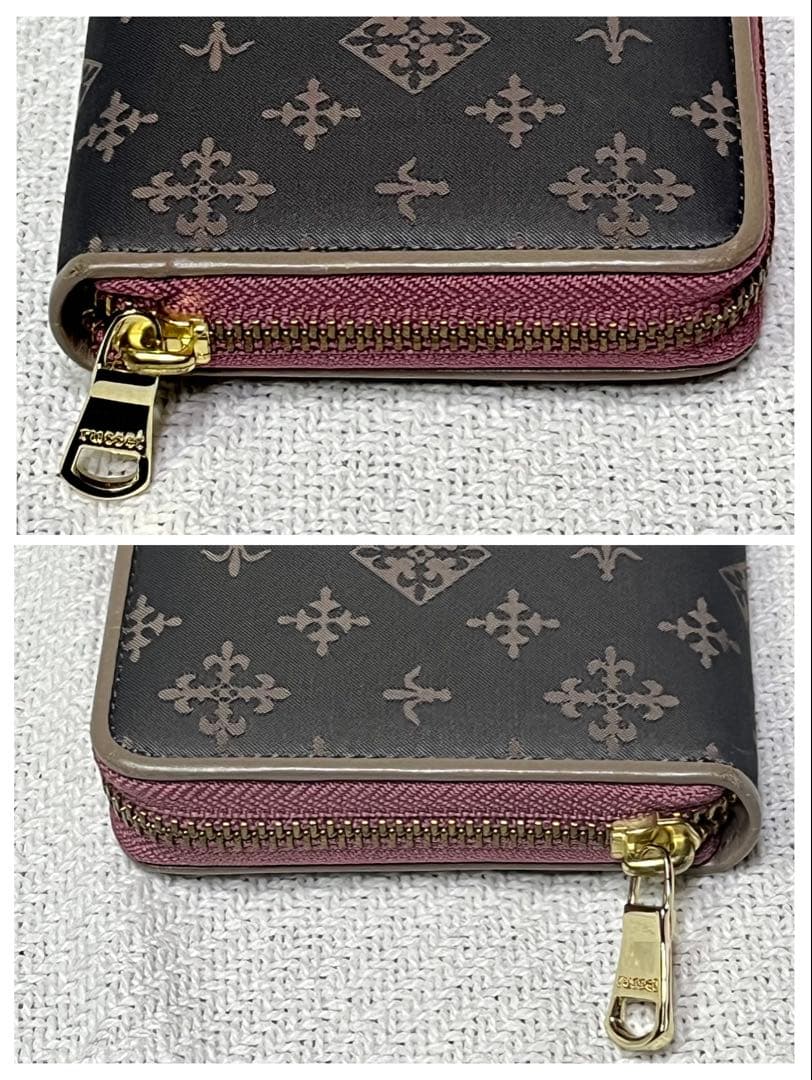 極美品✨ russet 長財布 ラウンドジップウォレット グレーピンク