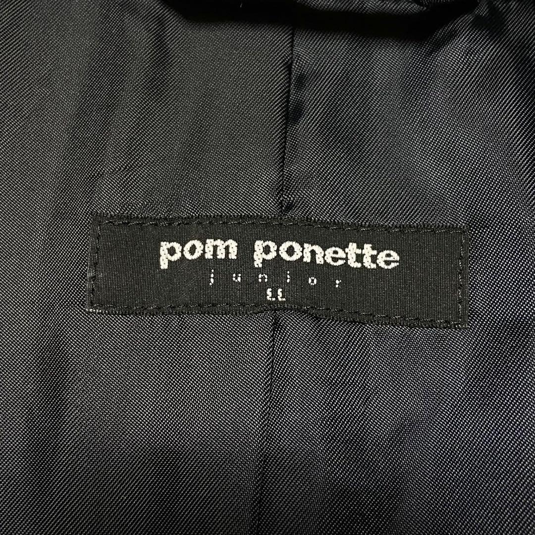 【極美品】 ポンポネット お受験スーツ フルセット チェック リボン サイズLL