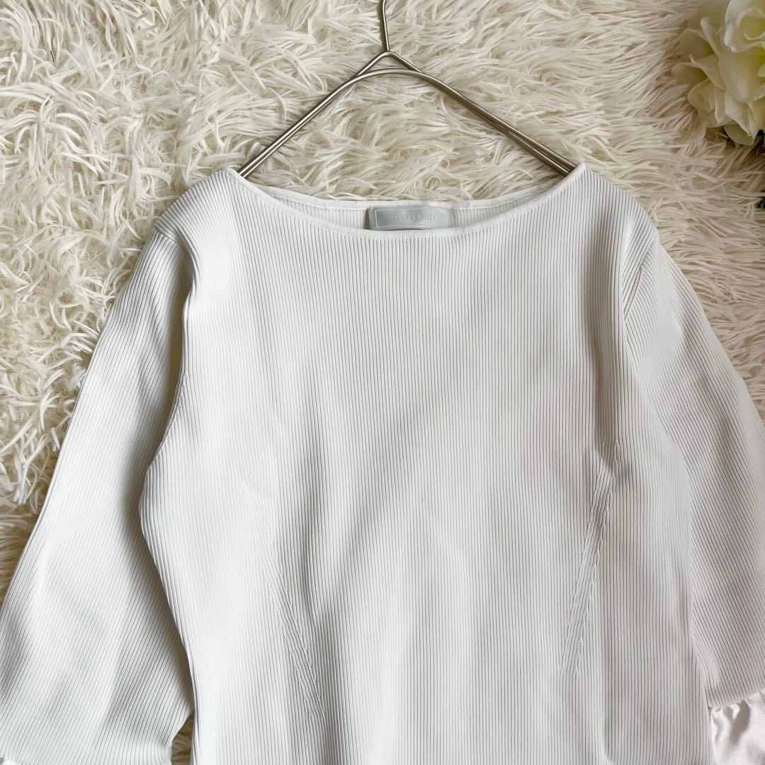 セルフォード CELFORD ベルスリーブリブニットプルオーバー 38