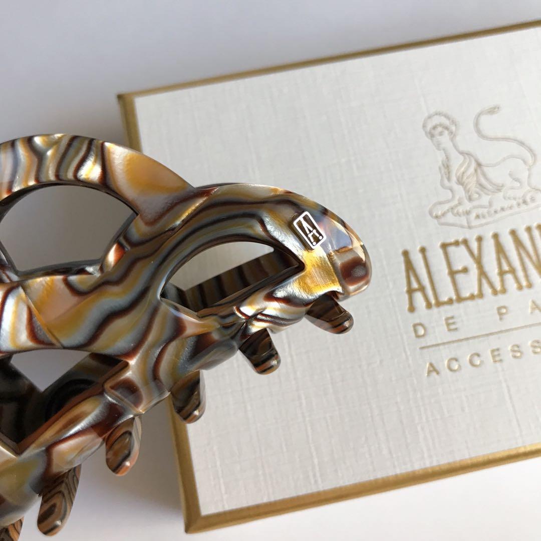新品　L オニキス　ALEXANDRE DE PARIS ヘアクリップ