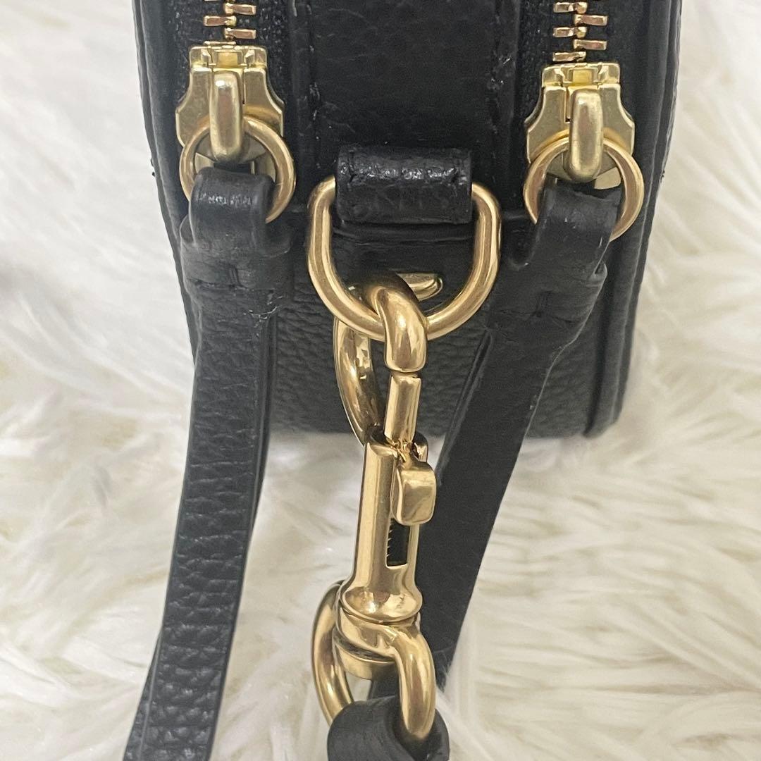 【未使用級】TORY BURCHトリーバーチ ショルダーバッグ ミラー ブラック