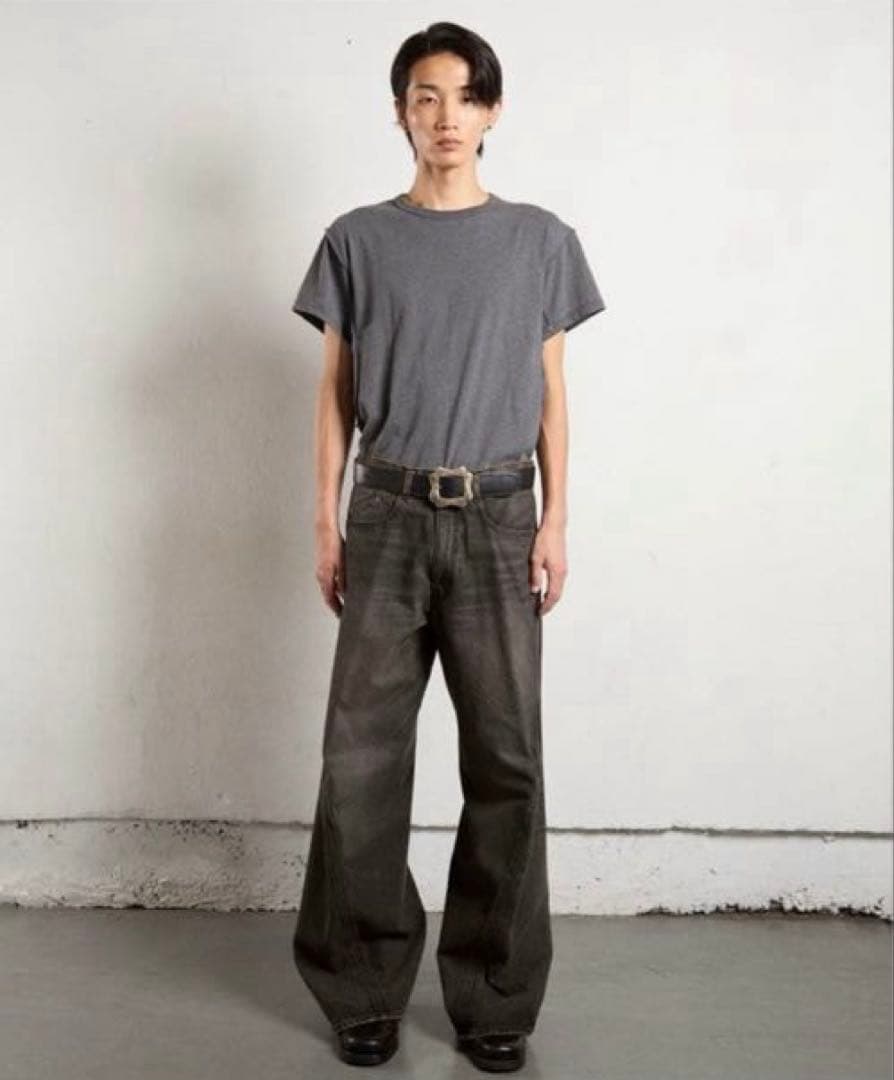 パンツ NYRFRGT 3D Twisted Wide Leg Jeans