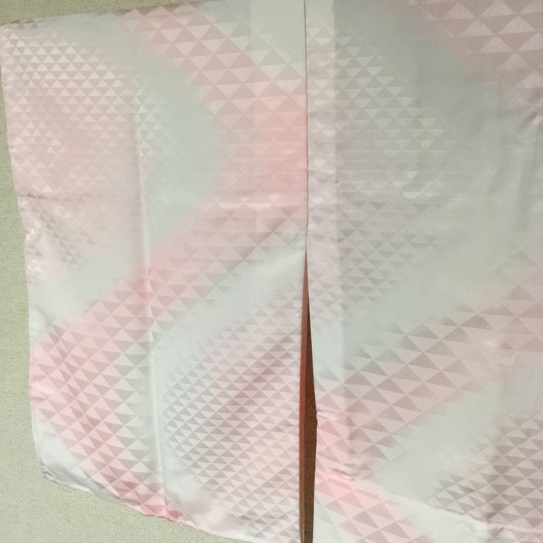 ✨未使用✨　紙人形　プレタ長襦袢　長襦袢　洗える　東レシルック　ピンク〜白