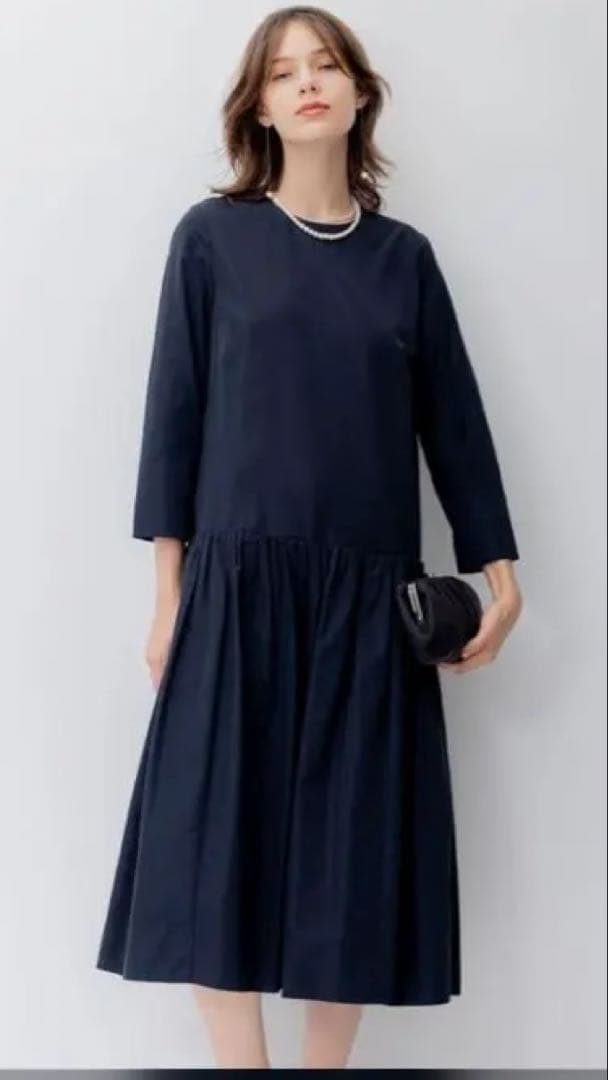 《セレモニー》 23区L 【APPLAUDIR】ソフトタフタ ドレス　ワンピース