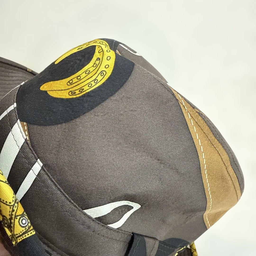 HERMESエルメス　シルク100%バケットハット 57cm 国内正規品　極美品