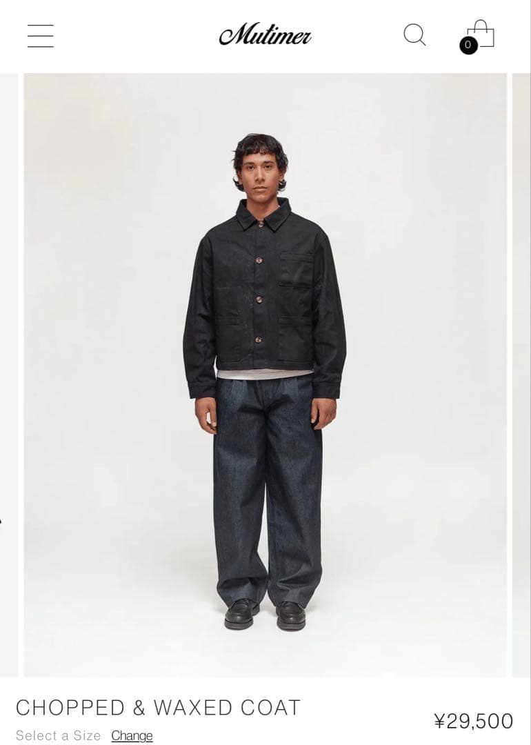 Mutimer ジャケットCHOPPED & WAXED COAT 　年末セール