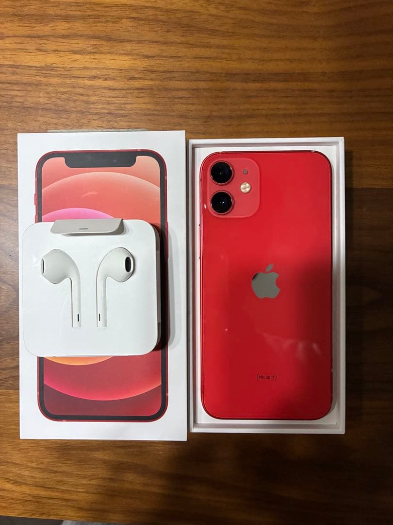 iPhone12mini 256GB PRODUCT(RED)&イヤホン