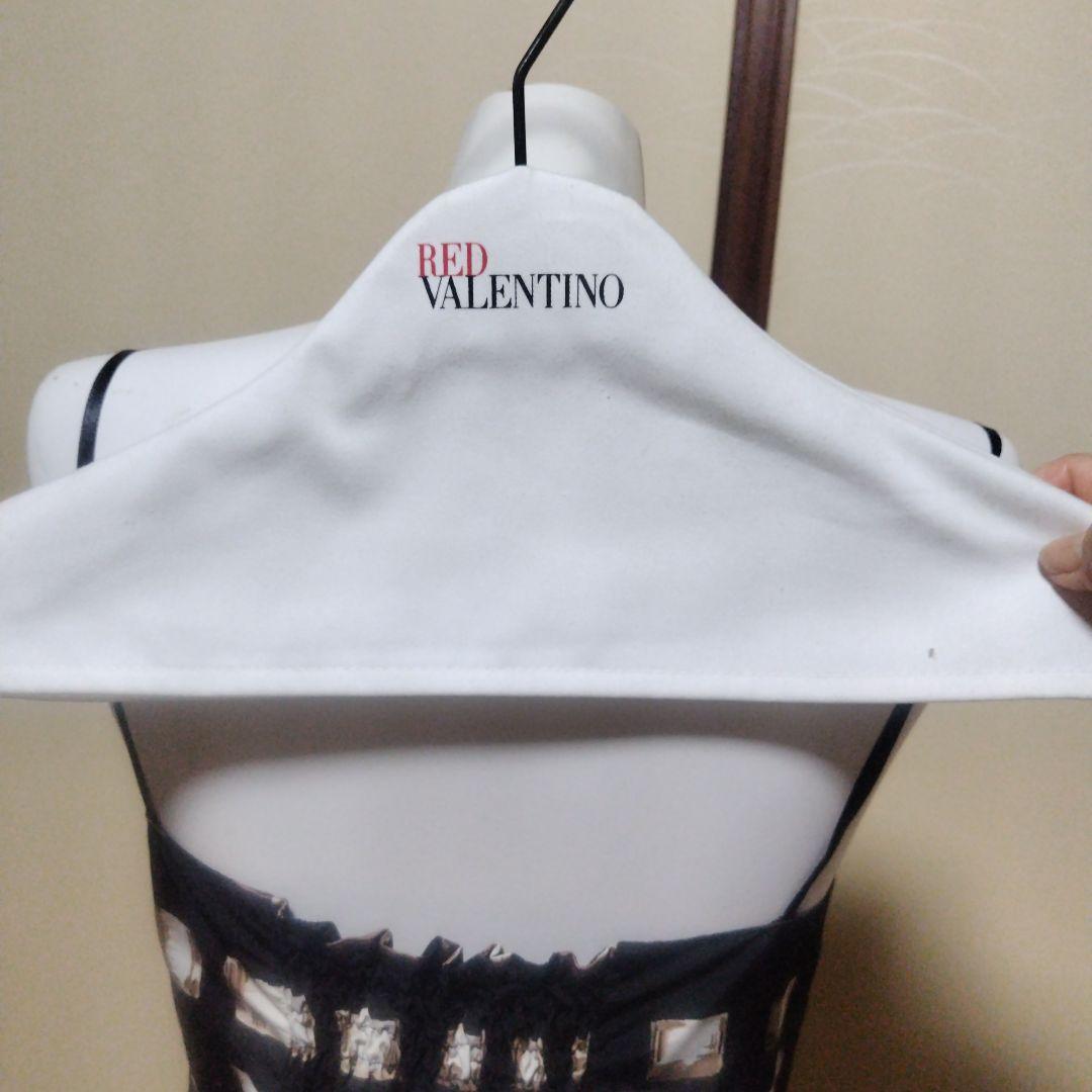 値下げ　REDVALENTINO　リボン模様 ノースリーブ ワンピース