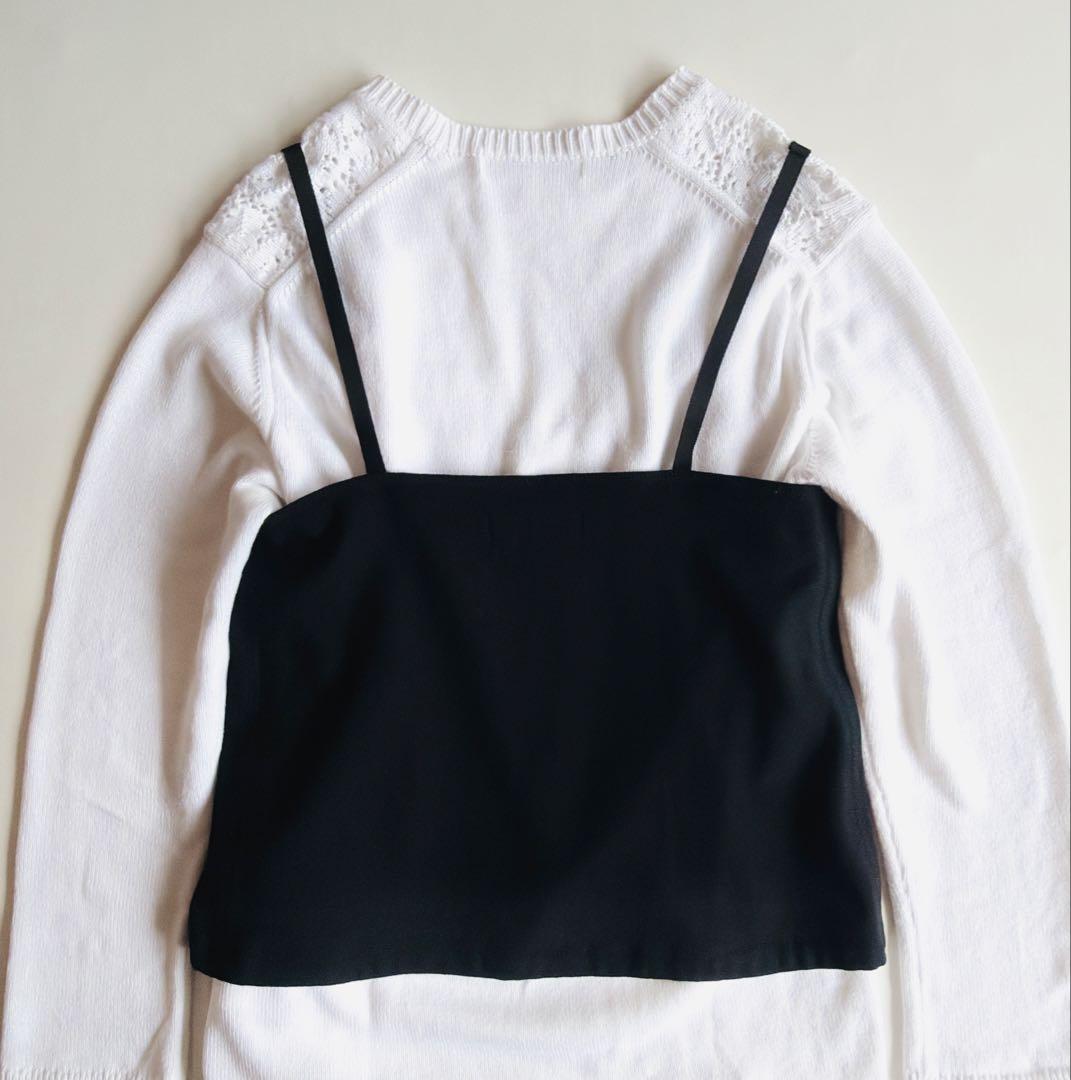 《美品》 トリコ コムデギャルソン ビスチェ キャミソール レース スパンコール