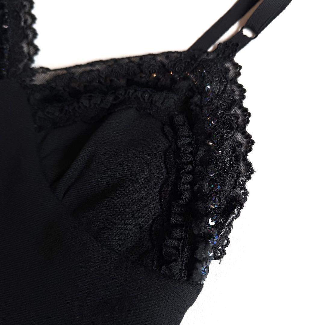 《美品》 トリコ コムデギャルソン ビスチェ キャミソール レース スパンコール