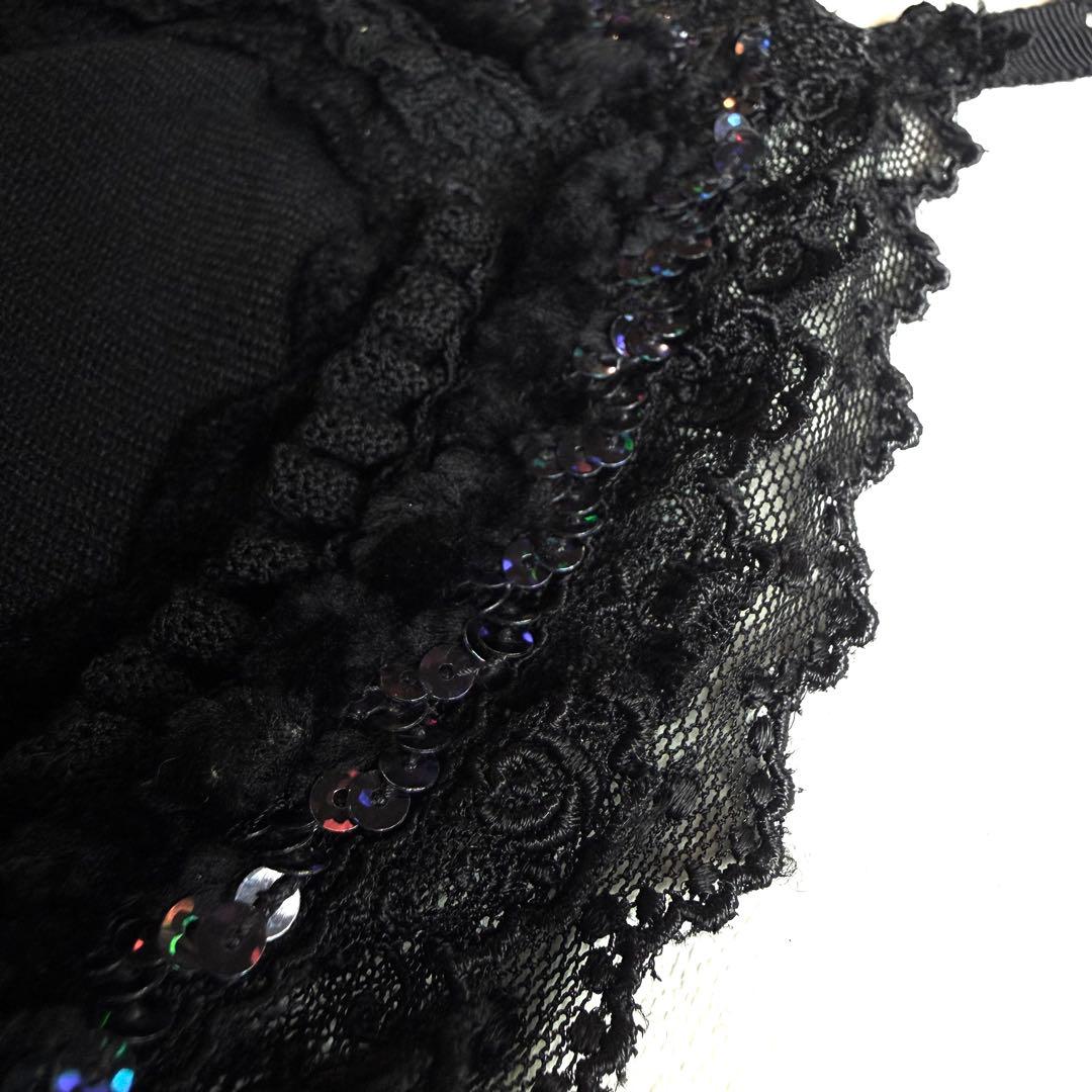 《美品》 トリコ コムデギャルソン ビスチェ キャミソール レース スパンコール