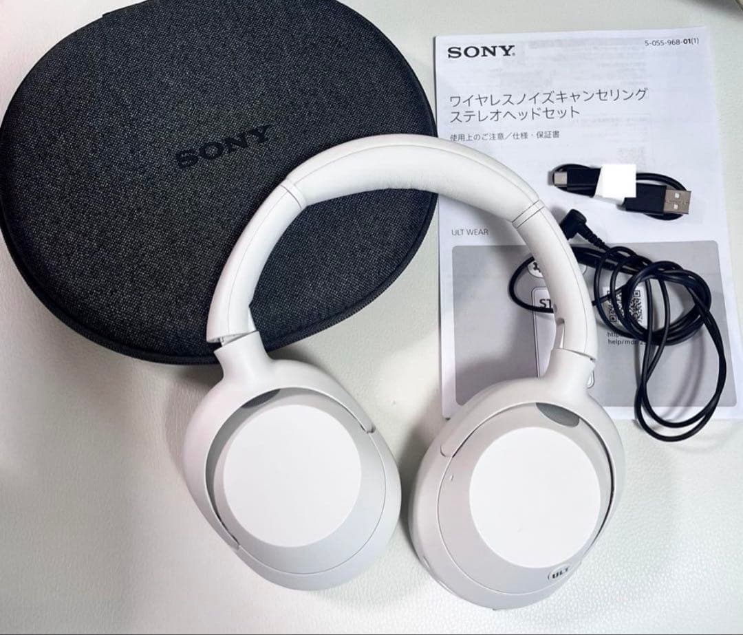 SONY ULT Wear ワイヤレスヘッドホン オフホワイト