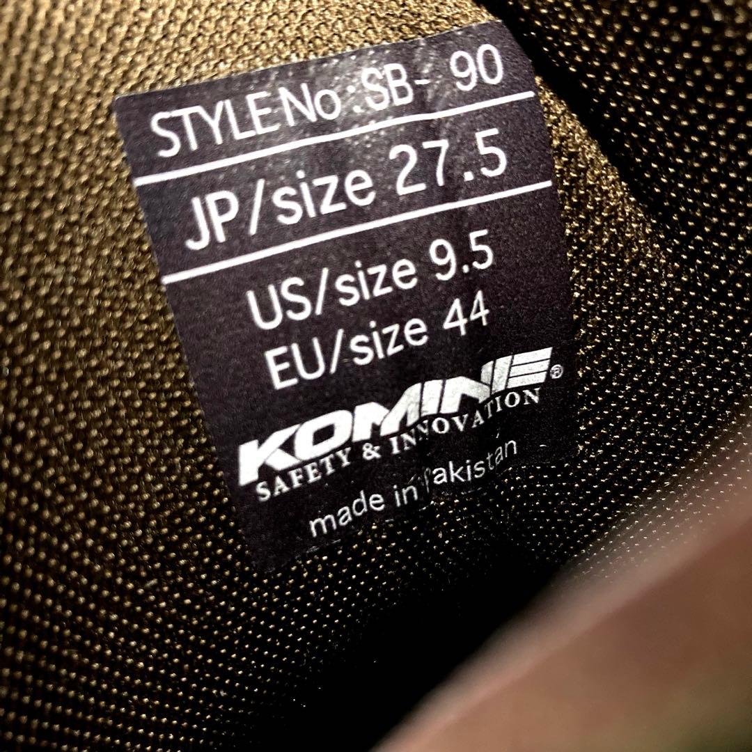 美品 KOMINE コミネ ビンテージライディングブーツ バイク ツーリング 靴