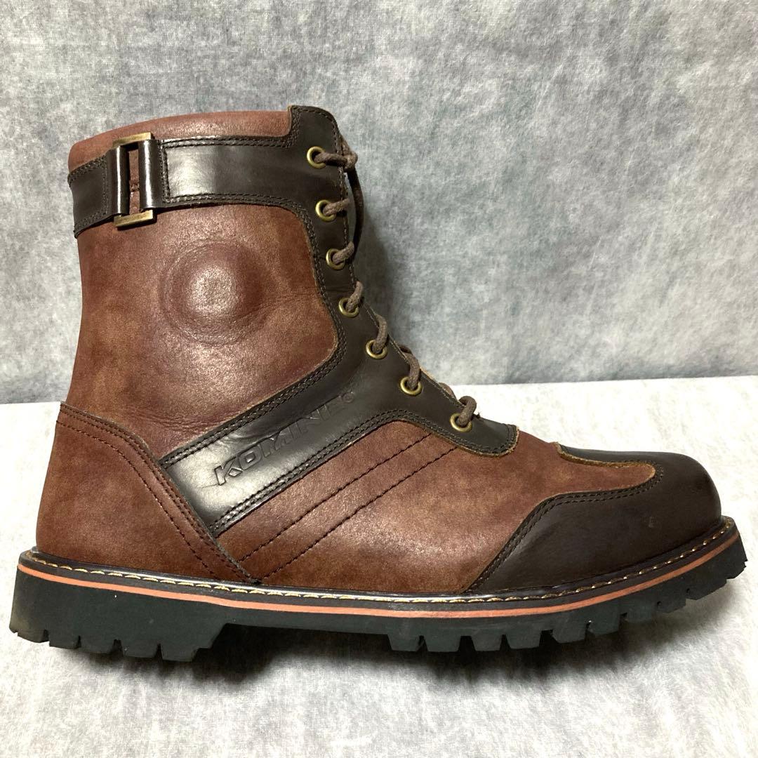 美品 KOMINE コミネ ビンテージライディングブーツ バイク ツーリング 靴