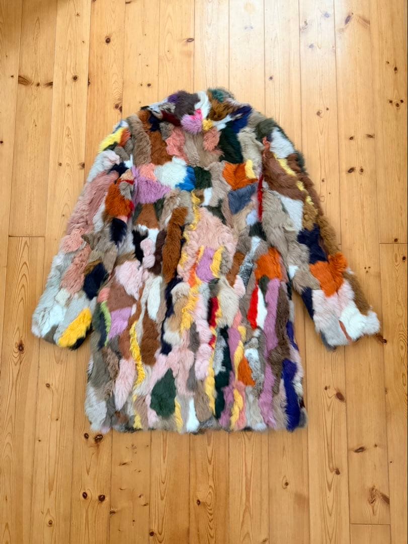 the hepstar マルチカラー 毛皮コート