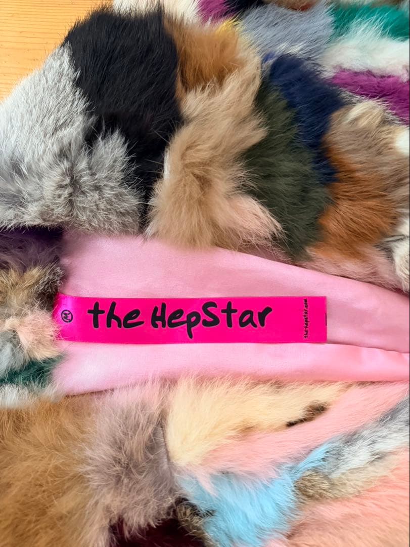 the hepstar マルチカラー 毛皮コート