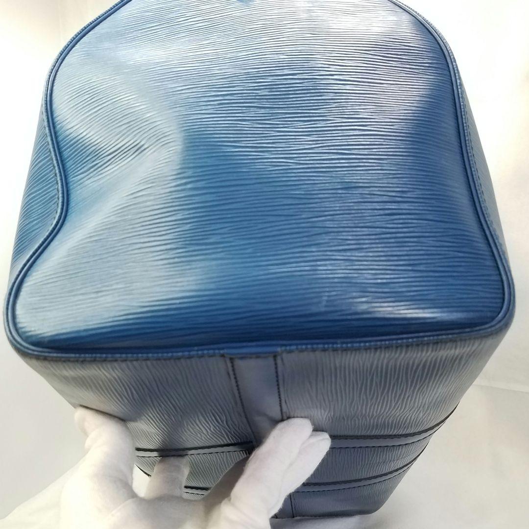 ルイヴィトン エピ キーポル45 トレドブルー ボストンバッグ 青 旅行かばん