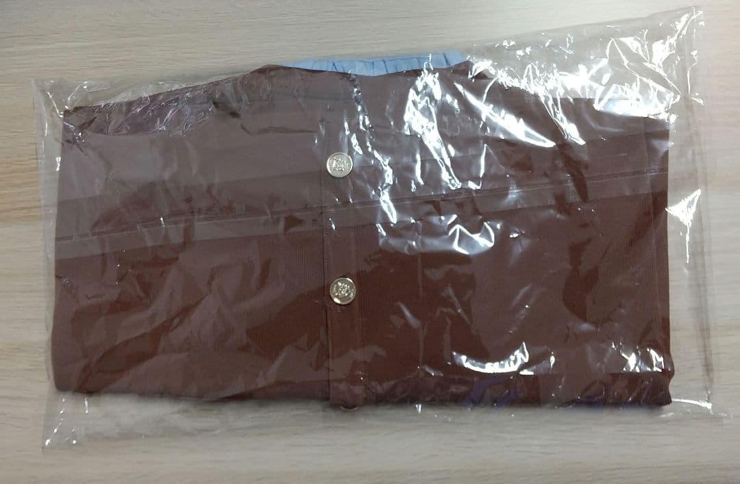 新色 ブラウン Attached collar ニットカーディガン 未使用品