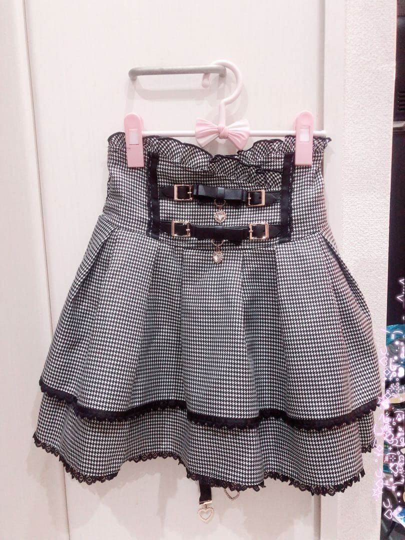 リズリサ♥2連リボンベルトスカパン♥グレー