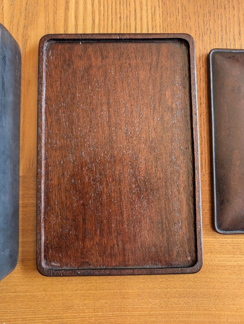 澄泥硯　文字彫