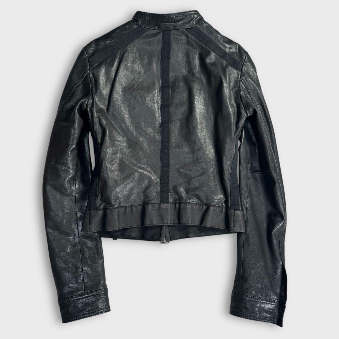 ちゃむち様 ドルチェ&ガッバーナ ライダースジャケット ブラック レオパード 豹