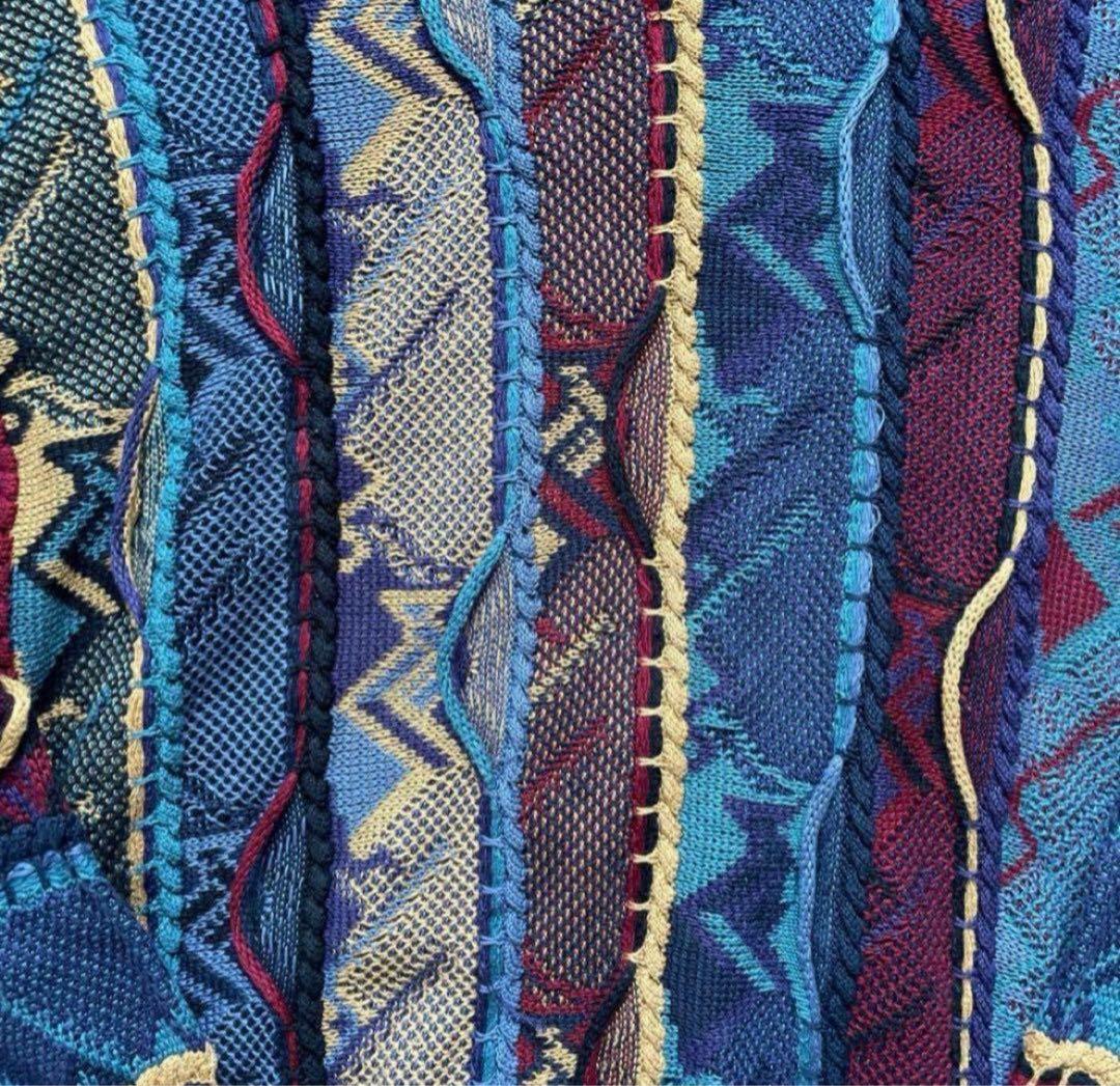 【90's】【最終値下】TUNDRA 3D コットン ニット クレイジーパターン