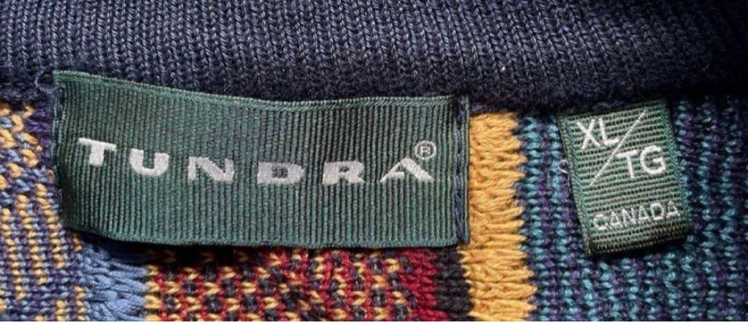 【90's】【最終値下】TUNDRA 3D コットン ニット クレイジーパターン