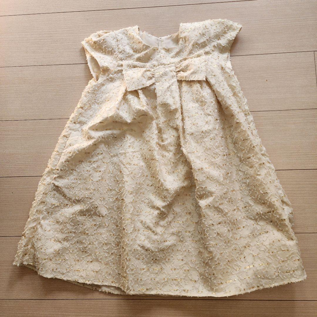 【美品 130 2点セット】タルティーヌエショコラ ドレス&カーディガン