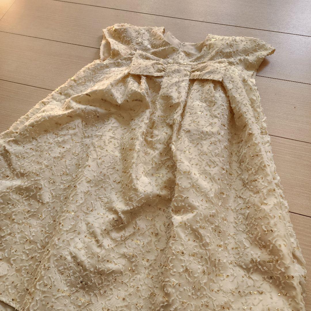 【美品 130 2点セット】タルティーヌエショコラ ドレス&カーディガン