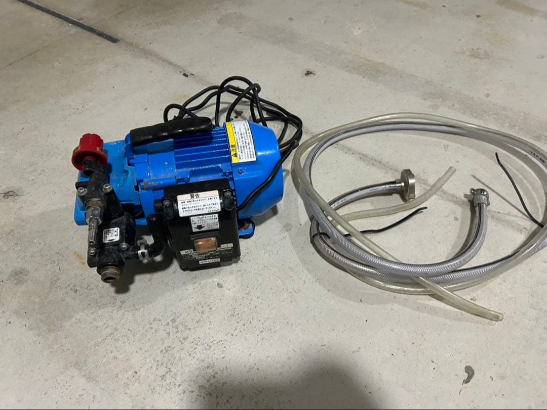 高圧洗浄機本体 青 ホース付き