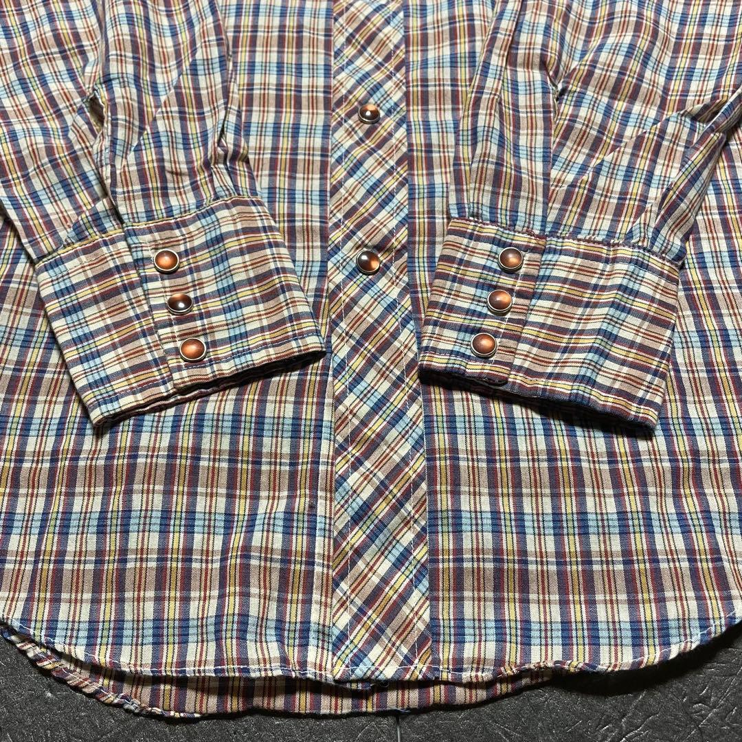 aki　85年 米軍実物 ライナー　シアーズ ウエスタンシャツ