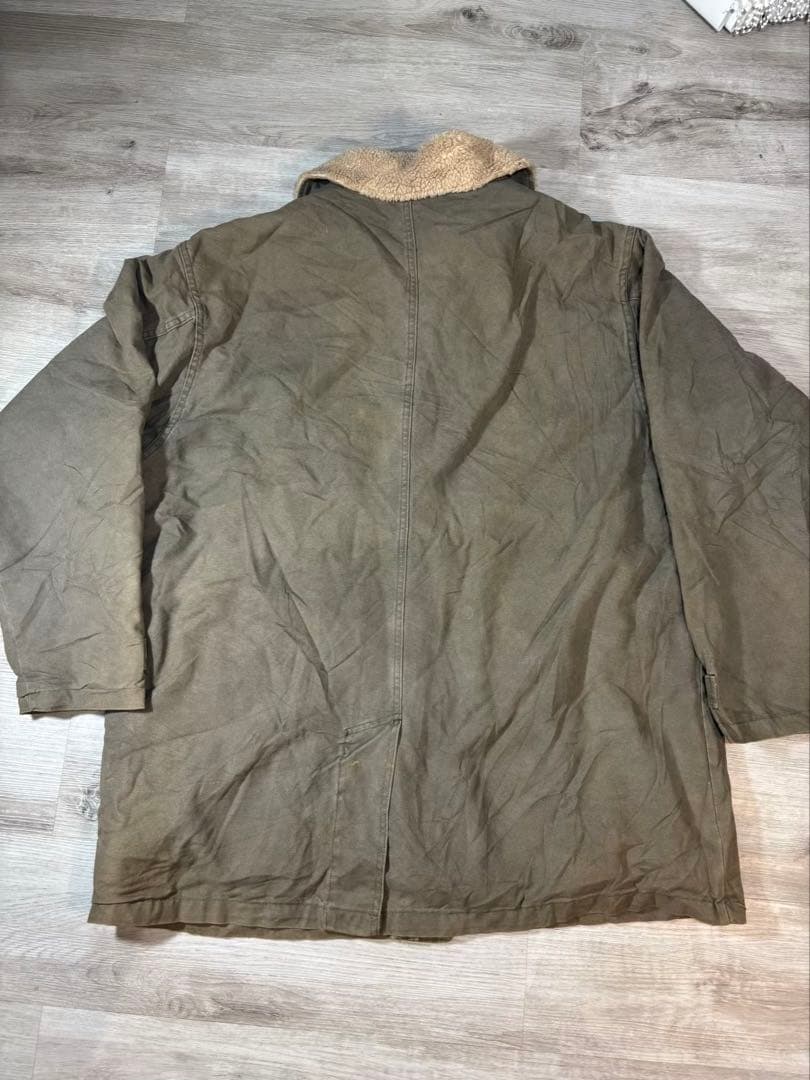 154 【希少USA製】ウールリッチ 裏ボア ダック フィールドコート XL