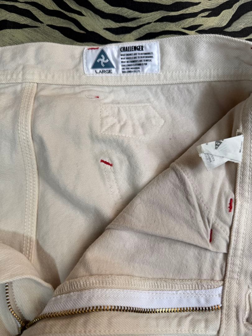 CHALLENGER ペインターパンツ LARGE ホワイト