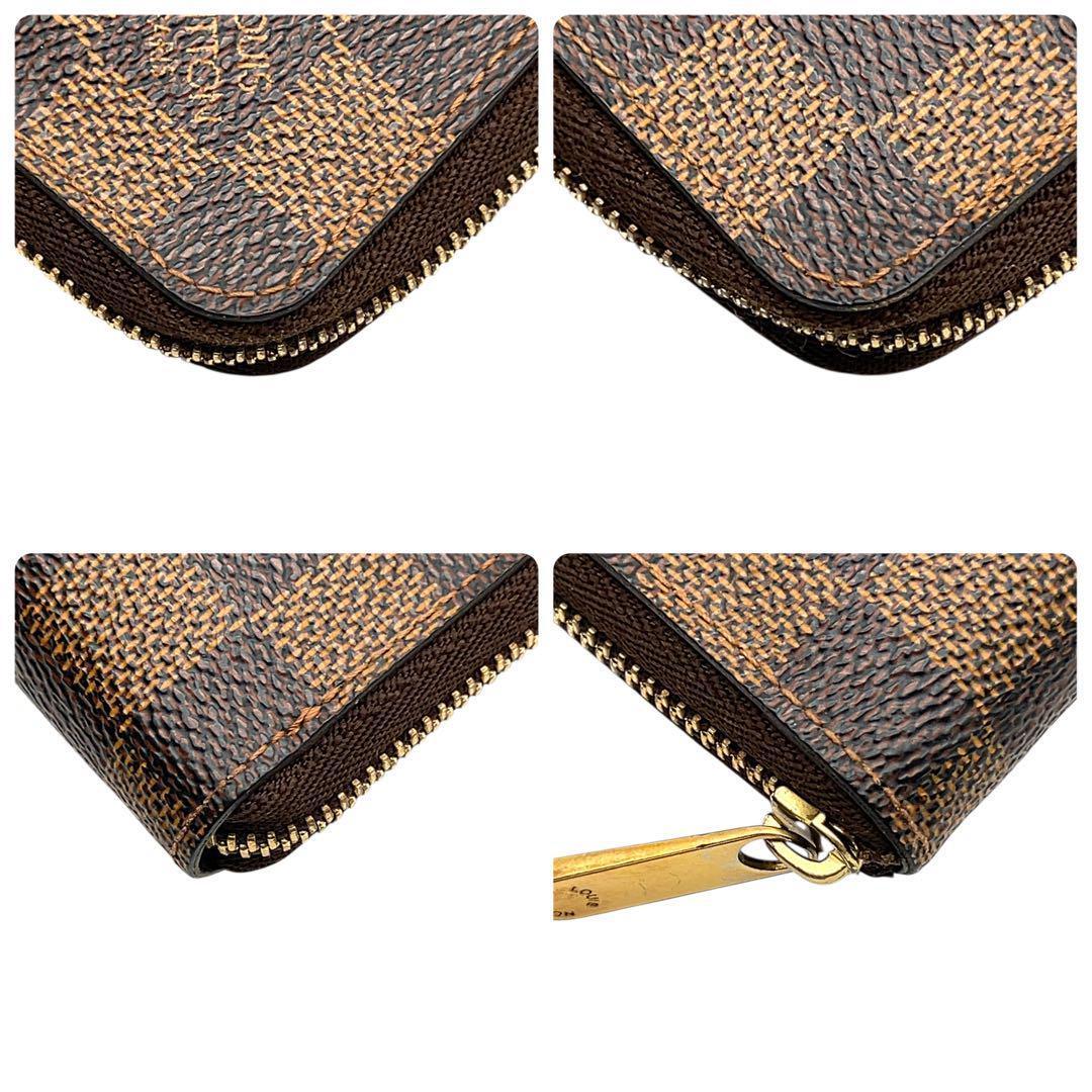 【最高峰美品】ルイヴィトン ダミエエベヌ ジッピー パース N63070