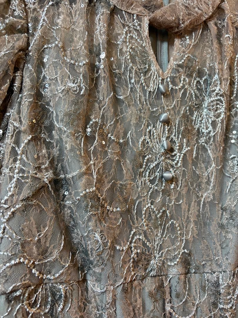 【美品】Leja レジャ オケージョンドレス グレー