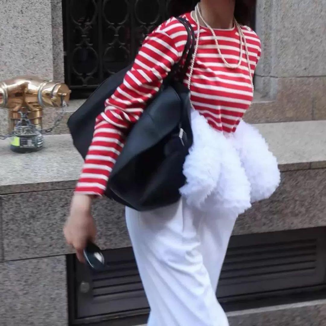 トップス Bibiy FRANCINE TULLE TOP RED