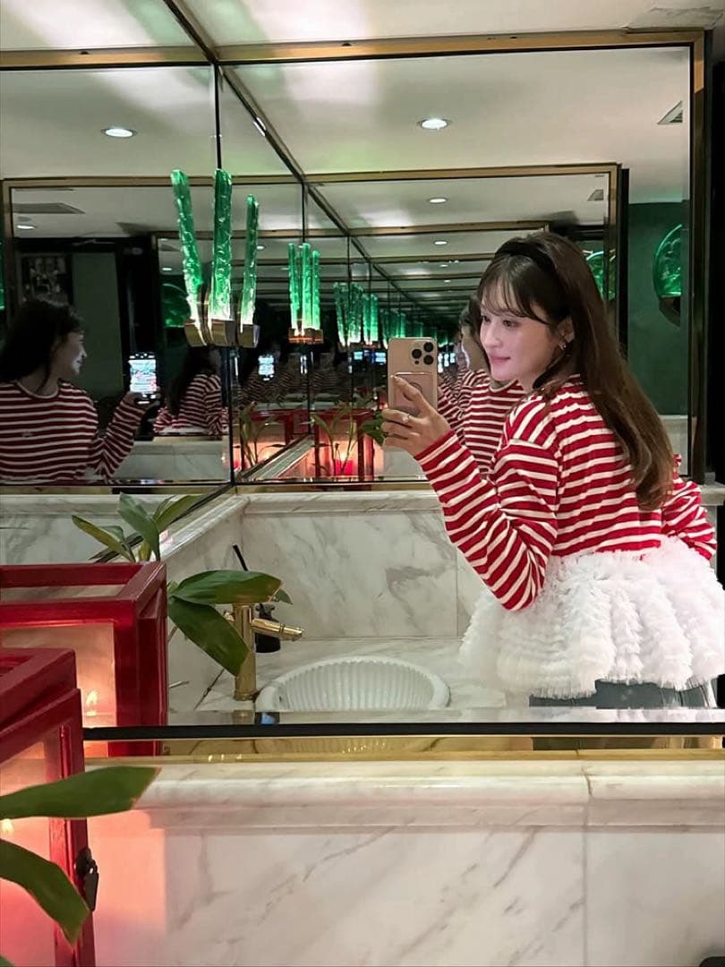 トップス Bibiy FRANCINE TULLE TOP RED