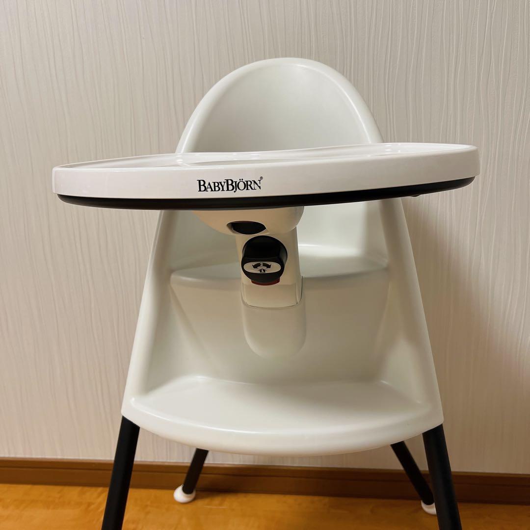 【説明書あり】BABYBJÖRN ハイチェア ホワイト　廃盤品　ベビービョルン