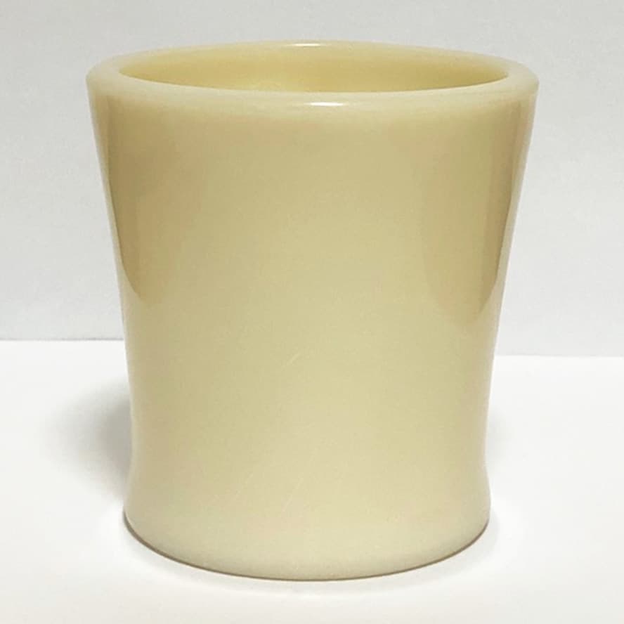 【GLASSロゴ】D ハンドル マグ アイボリー フラットボトム１点　＃004