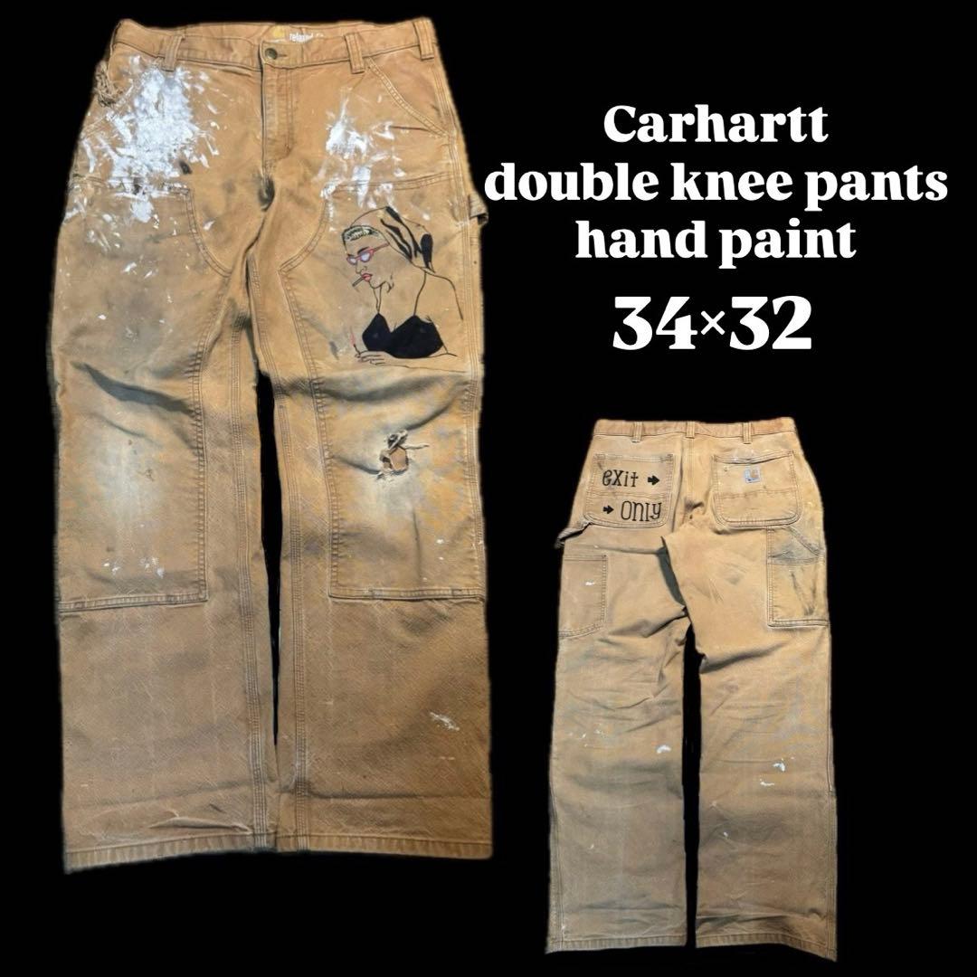 k*k様 カーハートダブルニー　ハンドペイント