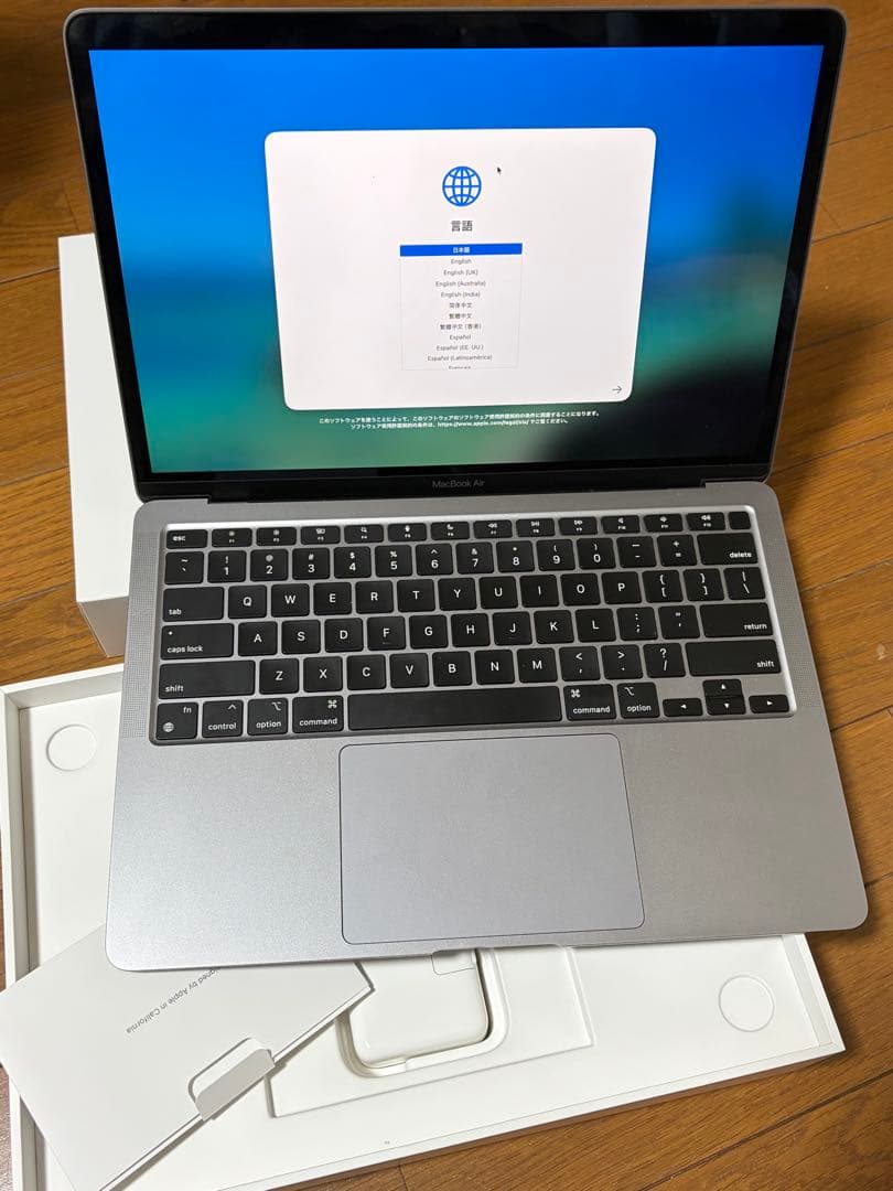 美品 MacBook Air m1 8+256GB スペースグレイ