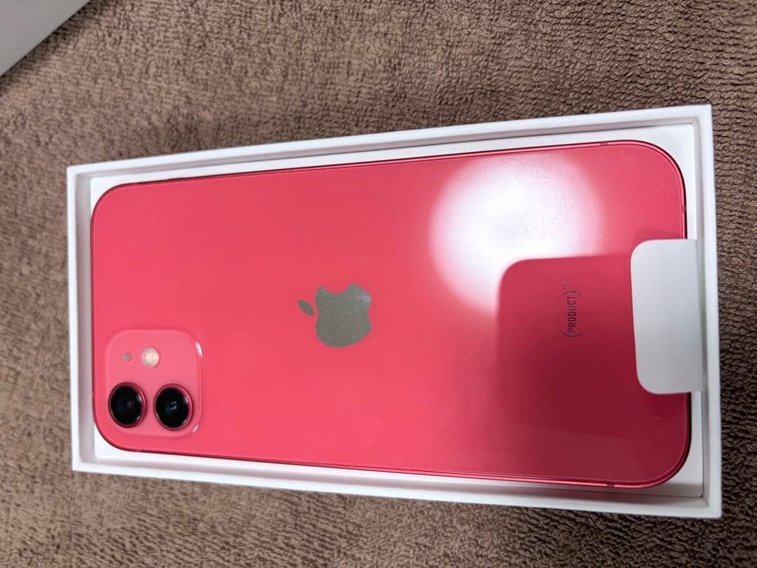 Apple iPhone 12 red 64GB 中古本体　美品　SIMフリー